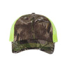 Kati Licensed Camo Mesh Back Cap - Kati LC5M Realtree AP/ Neon Yellow Adjustable Hats