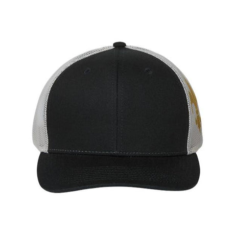 Kati Printed Mesh Trucker Cap - Kati S700M Black/ Vegas Gold/ Fleur De Lis Adjustable Caps