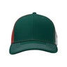 Kati Printed Mesh Trucker Cap - Kati S700M Dark Green/ Red/ Mexico Flag Adjustable Caps