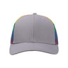 Kati Printed Mesh Trucker Cap - Kati S700M Grey/ Rainbow Adjustable Caps