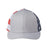Kati Printed Mesh Trucker Cap - Kati S700M Heather Grey/ USA Flag Adjustable Caps