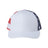 Kati Printed Mesh Trucker Cap - Kati S700M White/ USA Flag Adjustable Caps