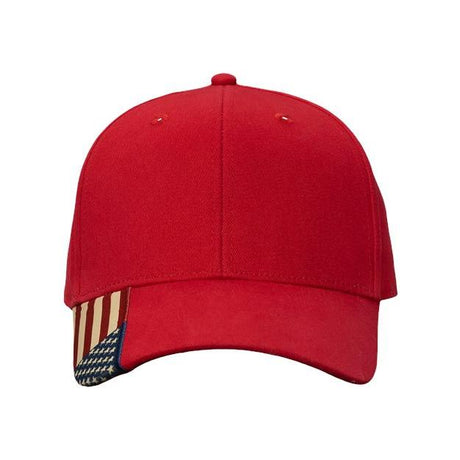 Kati USA Flag Cap - Kati AM350S Red/ USA Adjustable Hats