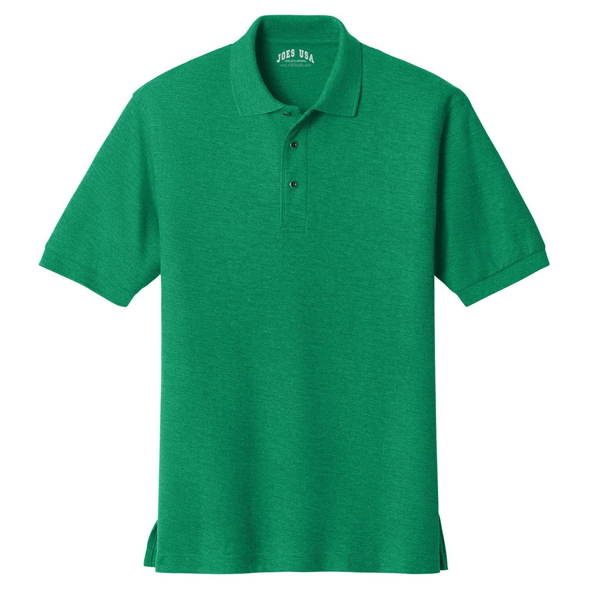 Mens Classic Silk Touch Polo Shirts in 36 Colors and Sizes: XS-6XL-KellyGreen Polos/Knits Joe's USA Kelly Green X-Small