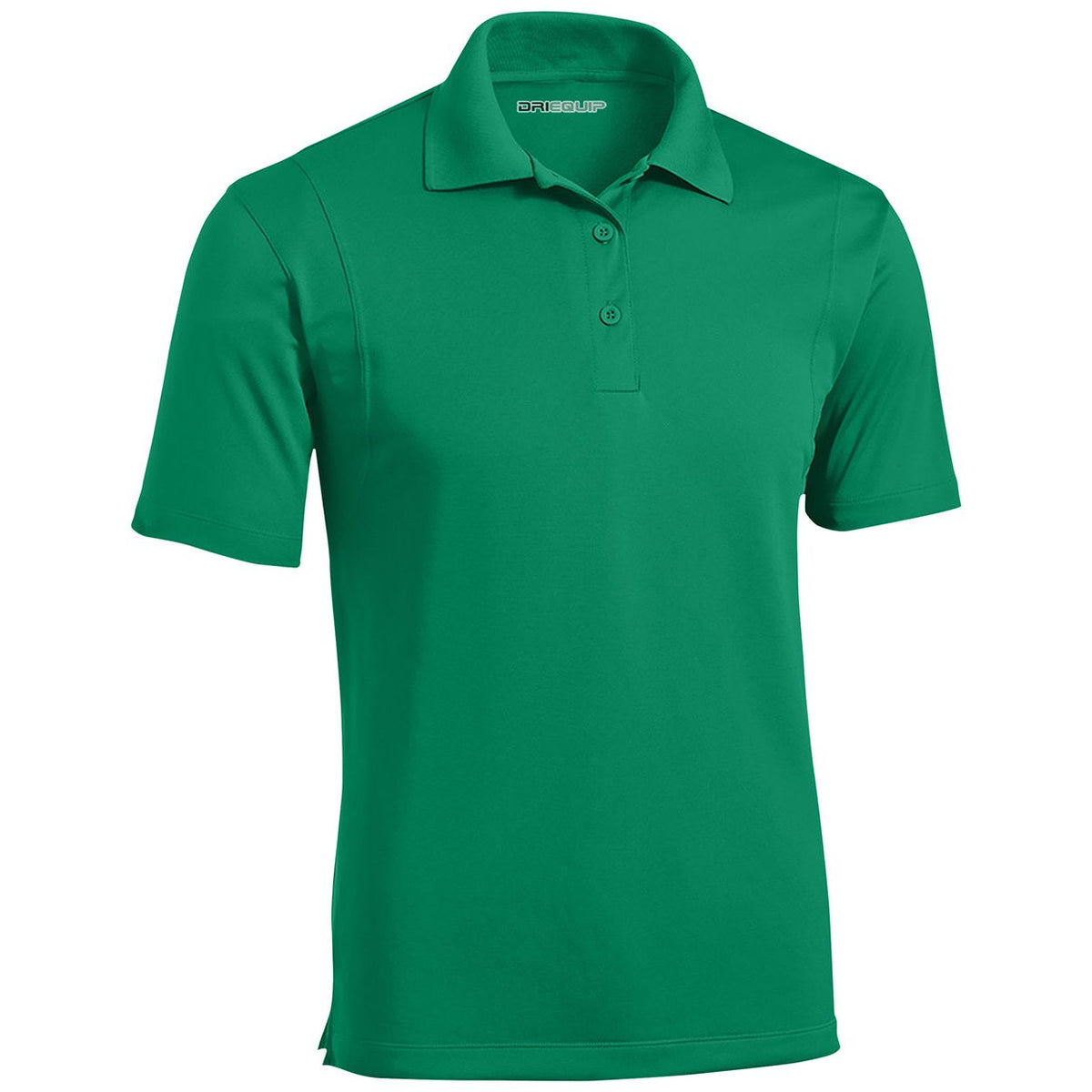 Mens Moisture Wicking Micropique Golf Polos DRI-EQUIP Kelly Green