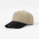 Joe's USA 5-Panel Rope Golf Hat | Water-Repellent Perforated Snapback Cap