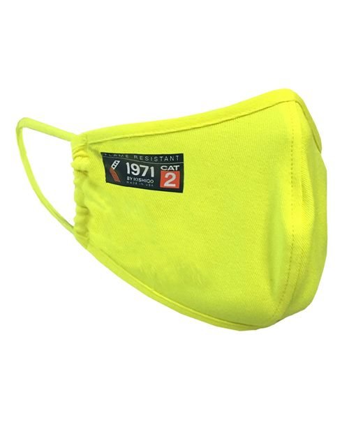 Kishigo Fire Resistant Protective Face Mask - Kishigo FRPF - MASK Lime OS PK 12