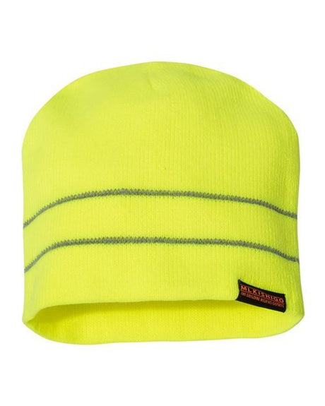 Kishigo High Viz Reflective Beanie - Kishigo 2826 - 2827 Lime One Size