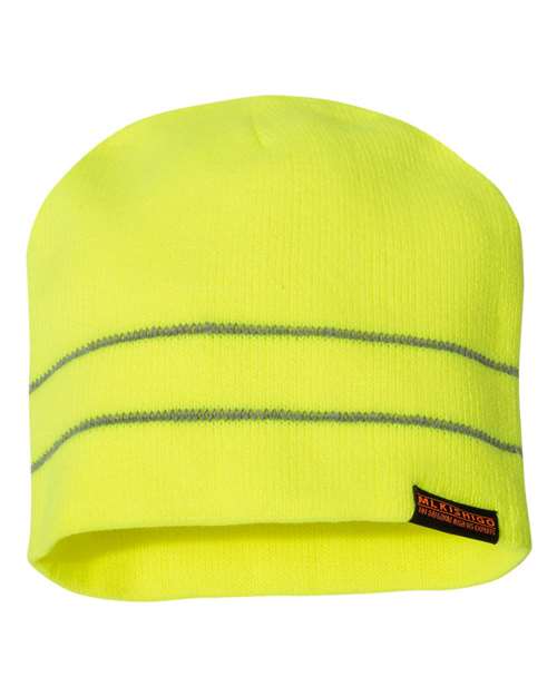 Kishigo High Viz Reflective Beanie - Kishigo 2826 - 2827 Lime One Size