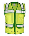 Kishigo Men's Color Contrast High Performance Surveyors Vest - Kishigo S5042 - 5046 Lime/ Green - S5044 S