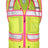 Kishigo Men's Color Contrast High Performance Surveyors Vest - Kishigo S5042 - 5046 Lime/ Pink - S5046 S
