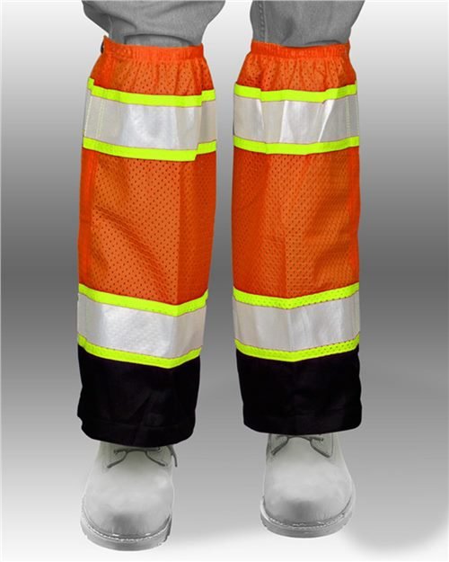 Kishigo Men's Premium Black Series® Mesh Gaiters - Kishigo 3932 - 3933 Lime One Size