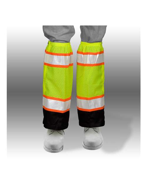 Kishigo Men's Premium Black Series® Mesh Gaiters - Kishigo 3932 - 3933 Lime One Size