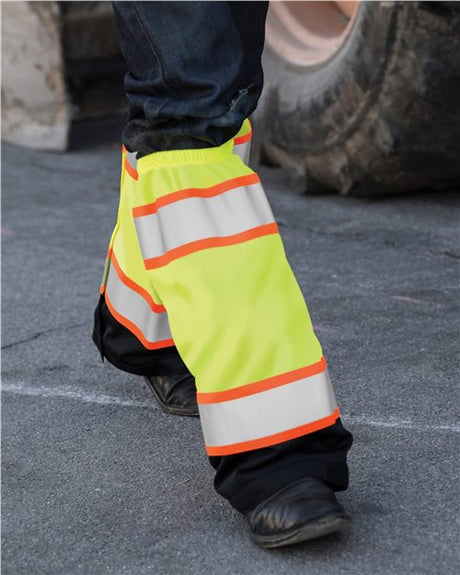 Kishigo Men's Premium Black Series® Waterproof Gaiters - Kishigo 3934 - 3935 Lime One Size