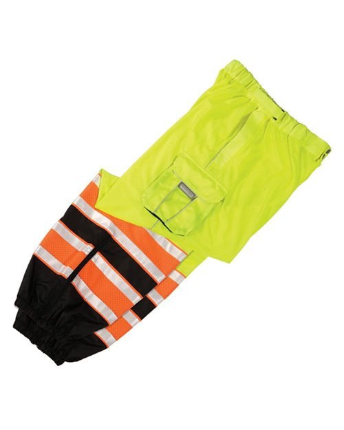 Kishigo Men's Premium Brilliant Series® Ultimate Reflective Mesh Pants - Kishigo 3173 Lime S/M