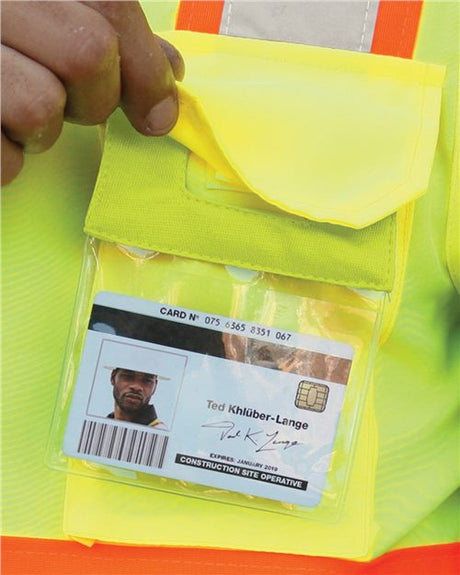 Kishigo Retractable Clear ID Pocket - Kishigo RTCID Lime One Size