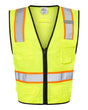Kishigo Unisex 6 Pocket Contrast Class 2 Vest - Kishigo 1580 - 1581 Lime S/M