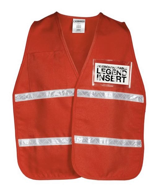 Kishigo Unisex 700 Series Incident Command Vest - Kishigo 3700 3707I International Orange One Size