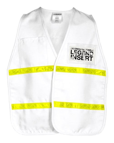 Kishigo Unisex 700 Series Incident Command Vest - Kishigo 3700 3711I White One Size