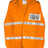 Kishigo Unisex 700 Series Incident Command Vest - Kishigo 3700 3712I Orange One Size