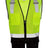 Kishigo Unisex Black Bottom Mesh Class 2 Vest - Kishigo 1509 Lime S/M