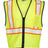 Kishigo Unisex Chemically Treated Contrast Mesh Vest - Kishigo FM527 - 528 Lime S/M