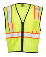 Kishigo Unisex Chemically Treated Contrast Mesh Vest - Kishigo FM527 - 528 Lime S/M