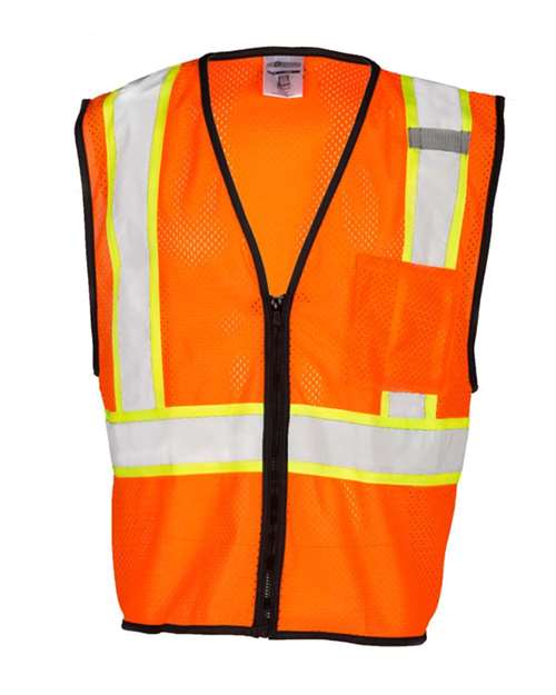 Kishigo Unisex Chemically Treated Contrast Mesh Vest - Kishigo FM527 - 528 Orange S/M
