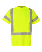 Kishigo Unisex Class 3 T-Shirt - Kishigo 9118 - 9119 Lime M
