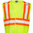 Kishigo Unisex Contrasting Mesh Breakaway Vest - Kishigo 1174 - 1176 Lime S