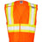 Kishigo Unisex Contrasting Mesh Breakaway Vest - Kishigo 1174 - 1176 Orange S