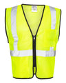 Kishigo Unisex Double - Pocket Zippered Economy Class 2 Vest - Kishigo 1537 - 1538 Lime M