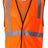 Kishigo Unisex Economy Single Pocket Hook - and - Loop Mesh Vest - Kishigo 1193 - 1194 Orange S/M