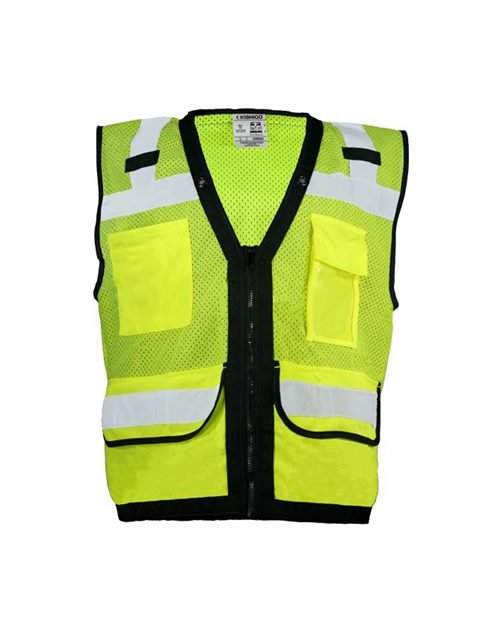 Kishigo Unisex Economy Surveyors Vest - Kishigo S5008Z Lime M