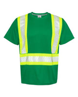 Kishigo Unisex EV Series® Enhanced Visibility Contrast Pocket T-Shirt - Kishigo B200 - 204 Green/ Lime - B204 M