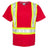 Kishigo Unisex EV Series® Enhanced Visibility Contrast Pocket T-Shirt - Kishigo B200 - 204 Red/ Lime - B203 L