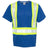 Kishigo Unisex EV Series® Enhanced Visibility Contrast Pocket T-Shirt - Kishigo B200 - 204 Royal Blue/ Lime - B202 M