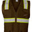 Kishigo Unisex EV Series® Enhanced Visibility Multi - Pocket Mesh Vest - Kishigo B100 - 111 Brown/ Lime - B108 S/M