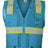 Kishigo Unisex EV Series® Enhanced Visibility Multi - Pocket Mesh Vest - Kishigo B100 - 111 Electric Blue/ Lime - B110 S/M