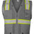 Kishigo Unisex EV Series® Enhanced Visibility Multi - Pocket Mesh Vest - Kishigo B100 - 111 Grey/ Lime - B111 S/M