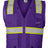 Kishigo Unisex EV Series® Enhanced Visibility Multi - Pocket Mesh Vest - Kishigo B100 - 111 Purple/ Lime - B109 S/M