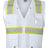 Kishigo Unisex EV Series® Enhanced Visibility Multi - Pocket Mesh Vest - Kishigo B100 - 111 White - B105 S/M