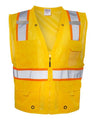 Kishigo Unisex EV Series® Enhanced Visibility Multi - Pocket Mesh Vest - Kishigo B100 - 111 Yellow/ Orange - B106 S/M