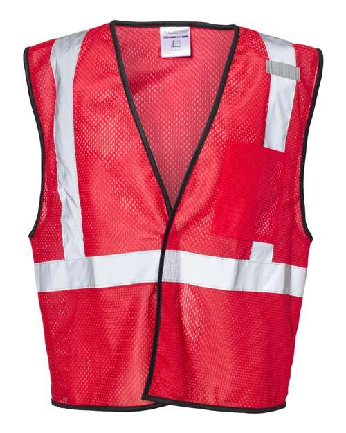 Kishigo Unisex EV Series® Enhanced Visibility Non - ANSI Vest - Kishigo B120 - 131 Red - B122 S/M