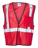 Kishigo Unisex EV Series® Enhanced Visibility Non - ANSI Vest - Kishigo B120 - 131 Red - B122 S/M