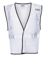 Kishigo Unisex EV Series® Enhanced Visibility Non - ANSI Vest - Kishigo B120 - 131 White - B124 S/M