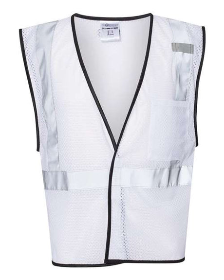 Kishigo Unisex EV Series® Enhanced Visibility Non - ANSI Vest - Kishigo B120 - 131 White - B124 S/M