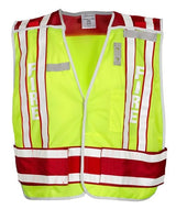 Kishigo Unisex Fire Vest - Kishigo 4003BV Lime/ Red M/XL