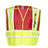 Kishigo Unisex Fire Vest - Kishigo 8052BV Lime/ Red M/XL