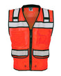 Kishigo Unisex High - Performance Surveyors Vest - Kishigo S5004 - 5005 Fluorescent Red (S5704) S